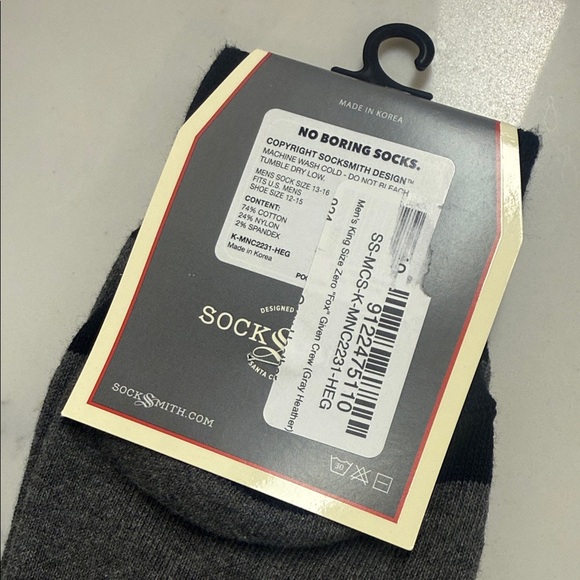 NWT Socksmith Fox Dress Socks - Picture 2 of 3